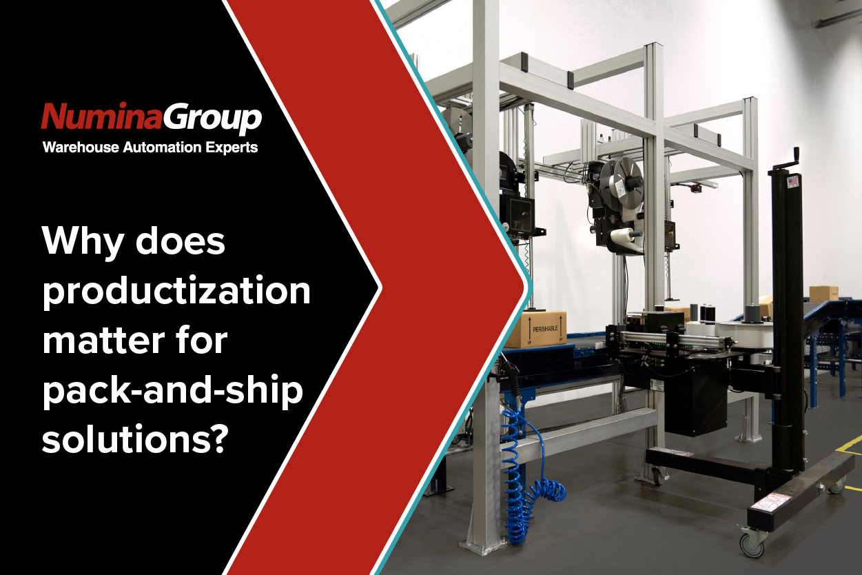 Why does productization matter for pack and ship solutions?
